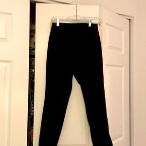 Black side zipper old navy pants